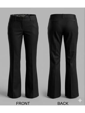 ✨ 🖤 Guess Jeans Y2K Black Flare Dress Pants Stretch Trouser 29 8866-19 🖤